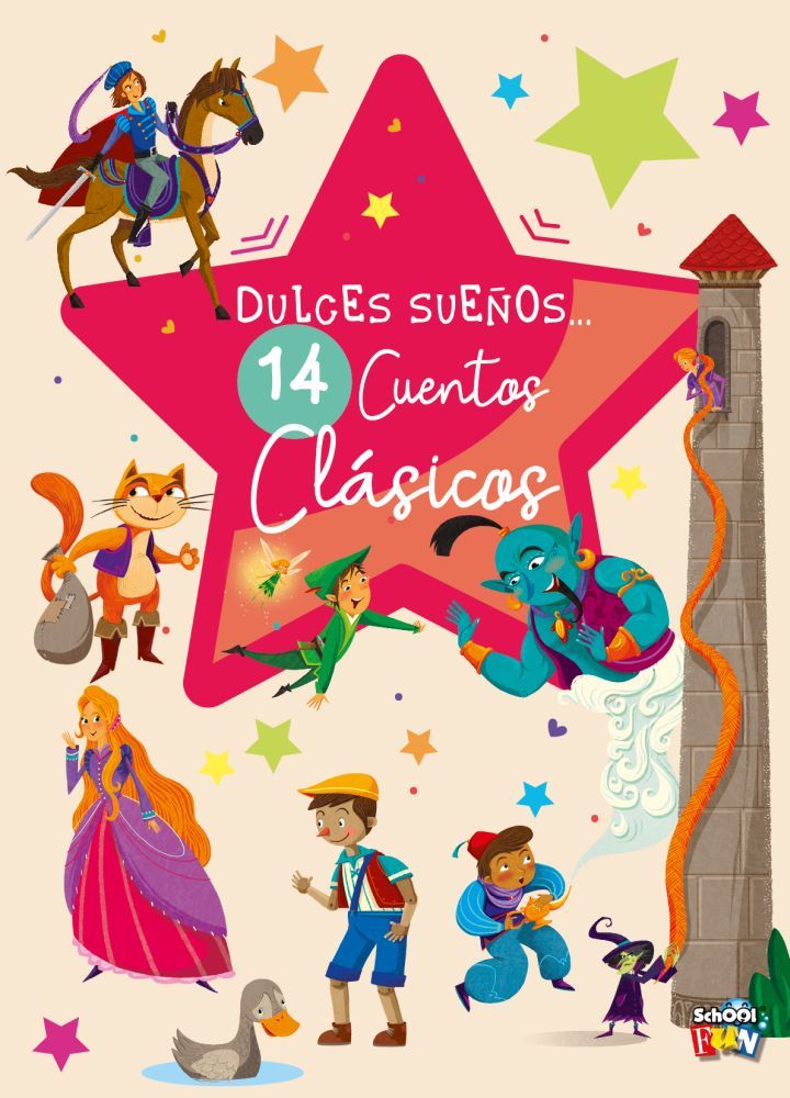 Libro Dulce Sueños - 14 Cuentos Clásicos - Tapa Blanda