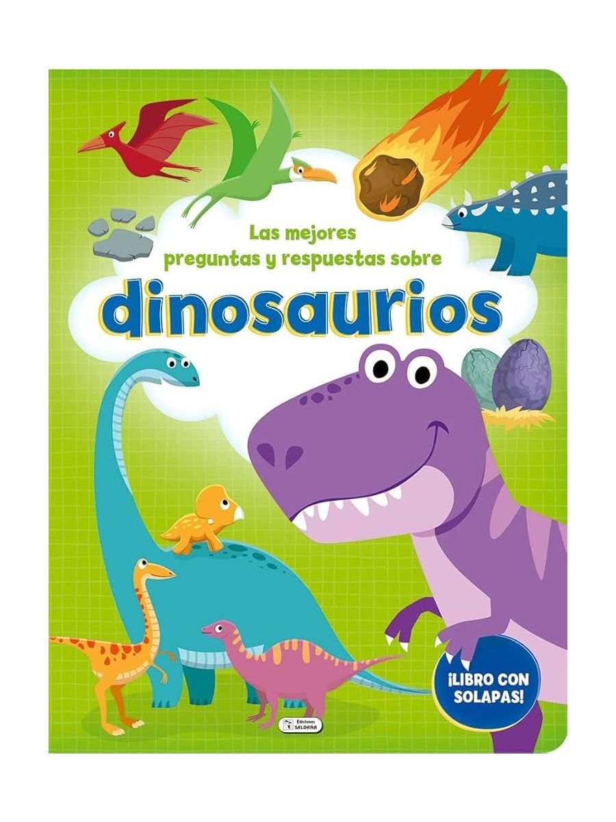 Libros Las Mejores Preguntas Y Respuestas Sobre Dinosaurios - Tapa Dura - Con Solapas