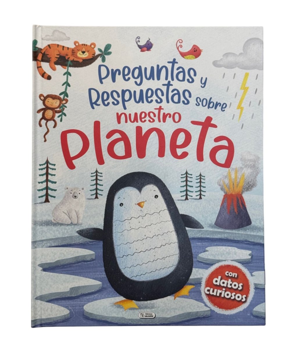 Libro Preguntas Y Respuestas Sobre Nuestro Planeta - Tapa Dura - Con Datos Curiosos