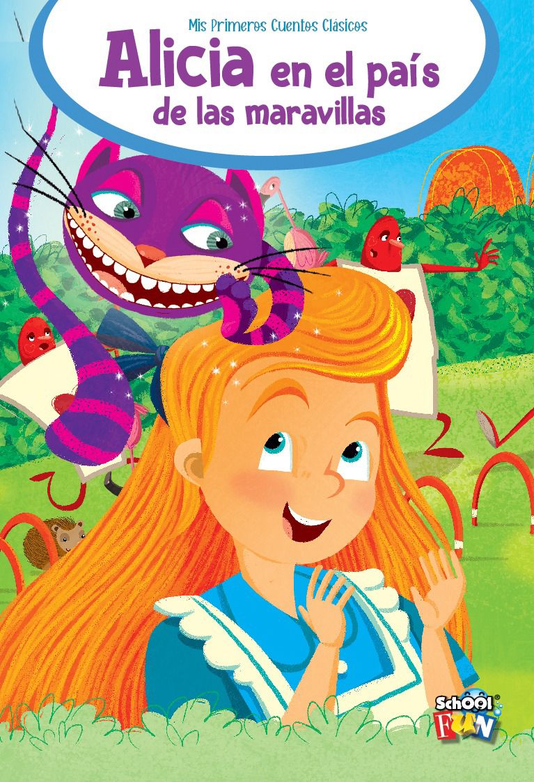 Libro Alicia En El País De Las Maravillas - Tapa Dura - Imprenta Mayúscula
