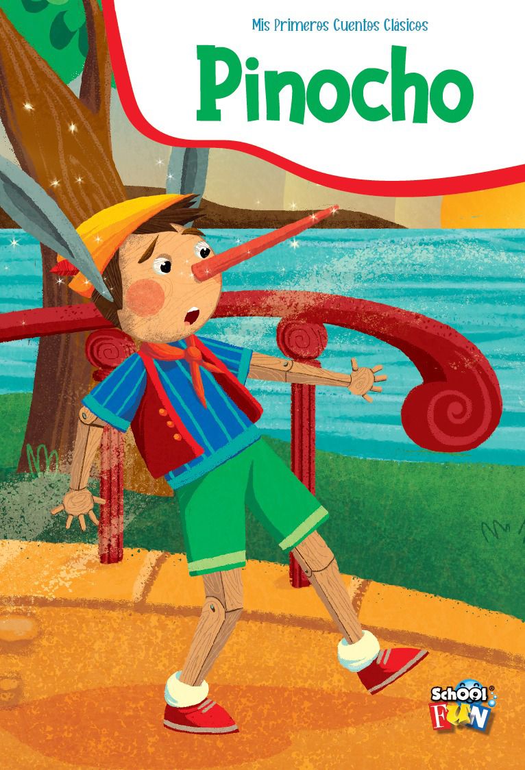Libro Pinocho - Tapa Dura - Imprenta Mayúscula -Mis Primeros Cuentos Clasicos