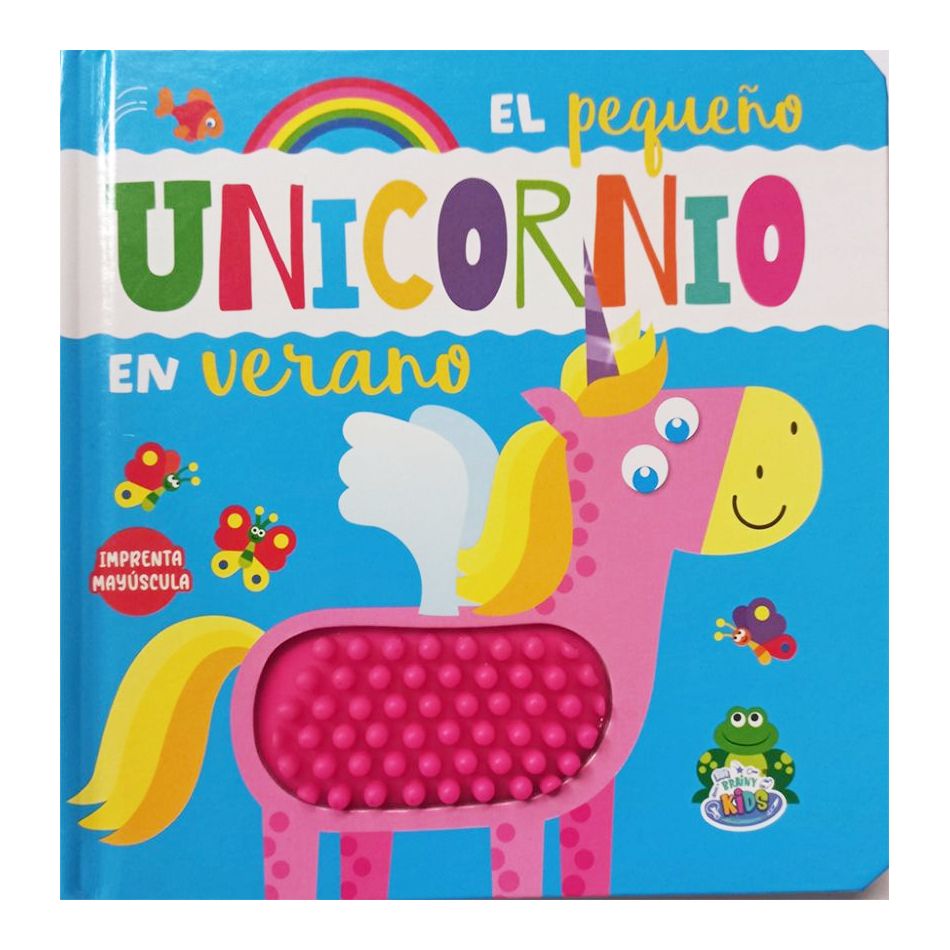 Libro El Pequeño Unicornio En Verano - Tapa Dura - Con Texturas - Imprenta Mayuscula