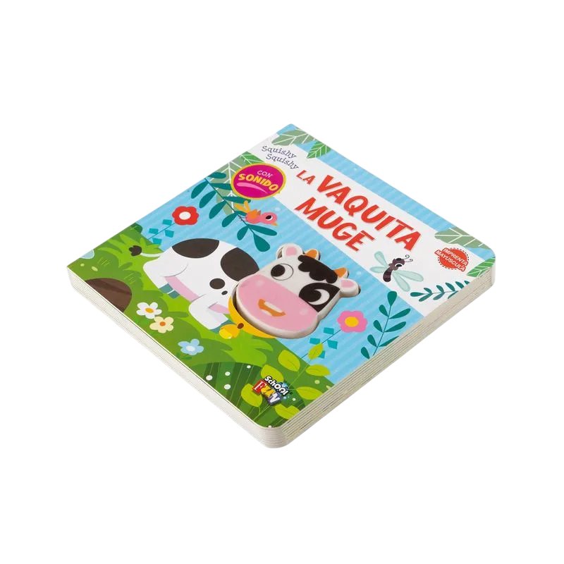Libro La Vaquita Muge - Tapa Dura - Imprenta Mayúscula - Con Sonido