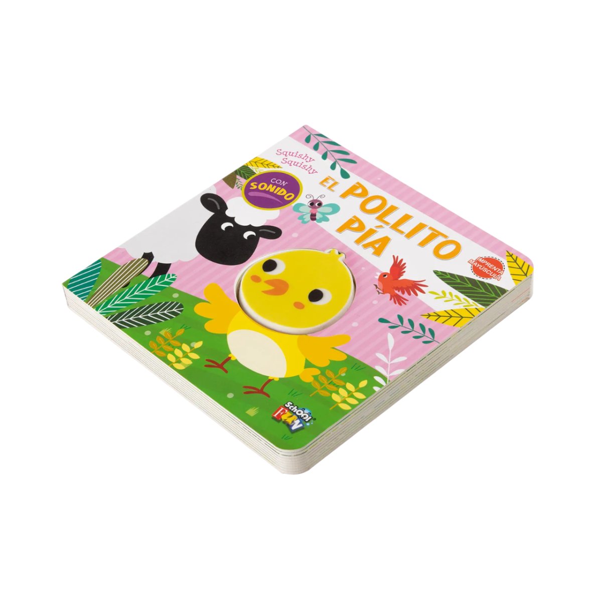 Libro El Pollito Pía  - Tapa Dura - Imprenta Mayúscula - Con Sonido
