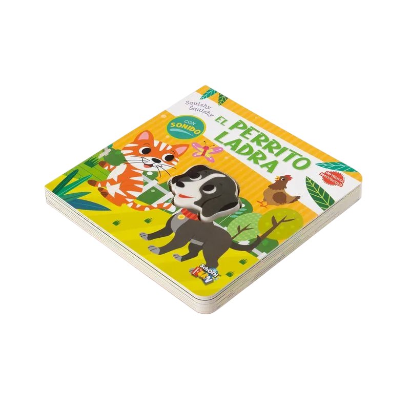 Libro El Perrito Ladra  - Tapa Dura - Imprenta Mayúscula - Con Sonido