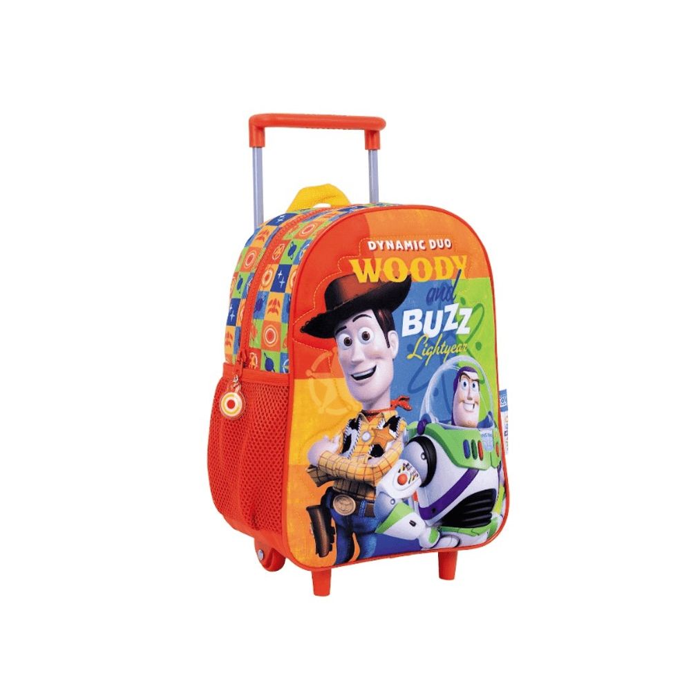 Mochila Con Carro Toy Story Woody Buzz - 12 Pulgadas