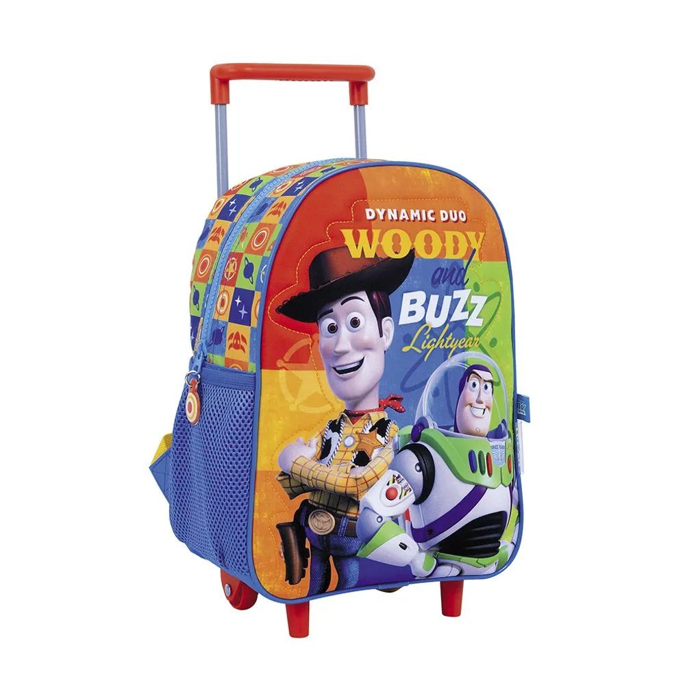 Mochila Con Carro Toy Story Woody Buzz - 12 Pulgadas