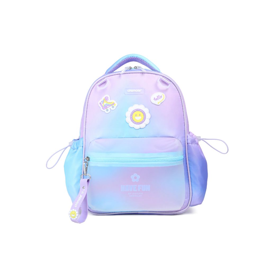 Mochila Espalda Jardin Kinder Girl Light Blue Degrade - 12 Pulgadas