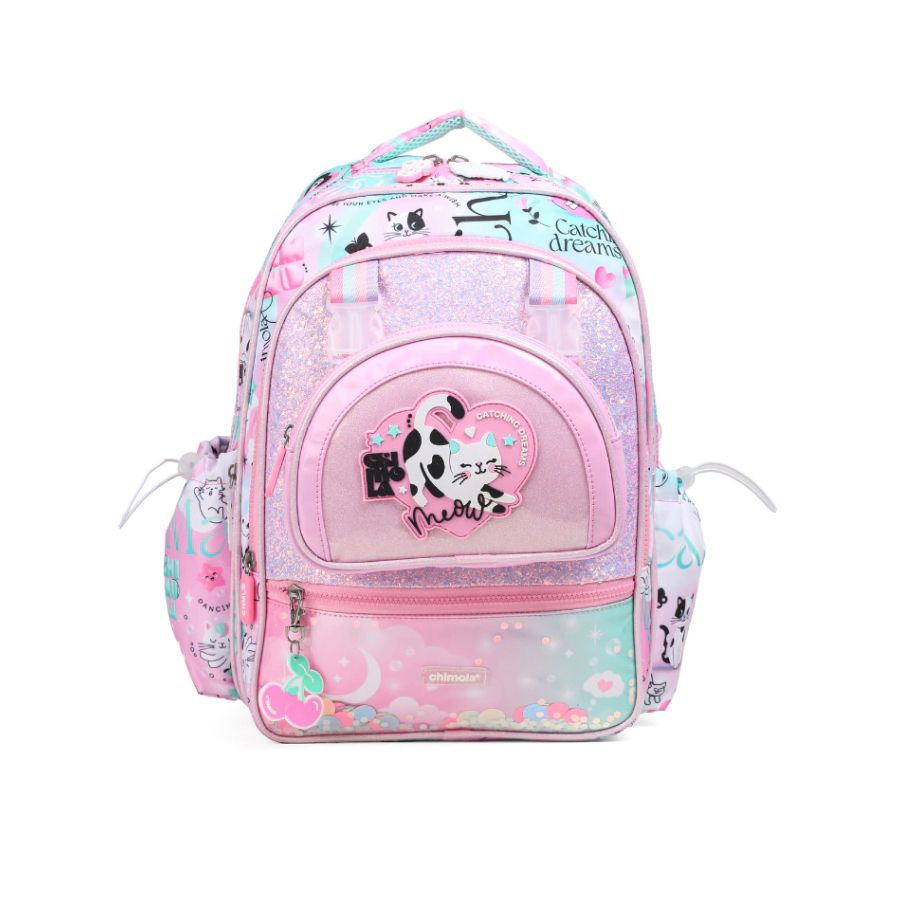 Mochila Espalda Trama Pouch Cat Gatito - 16 Pulgadas
