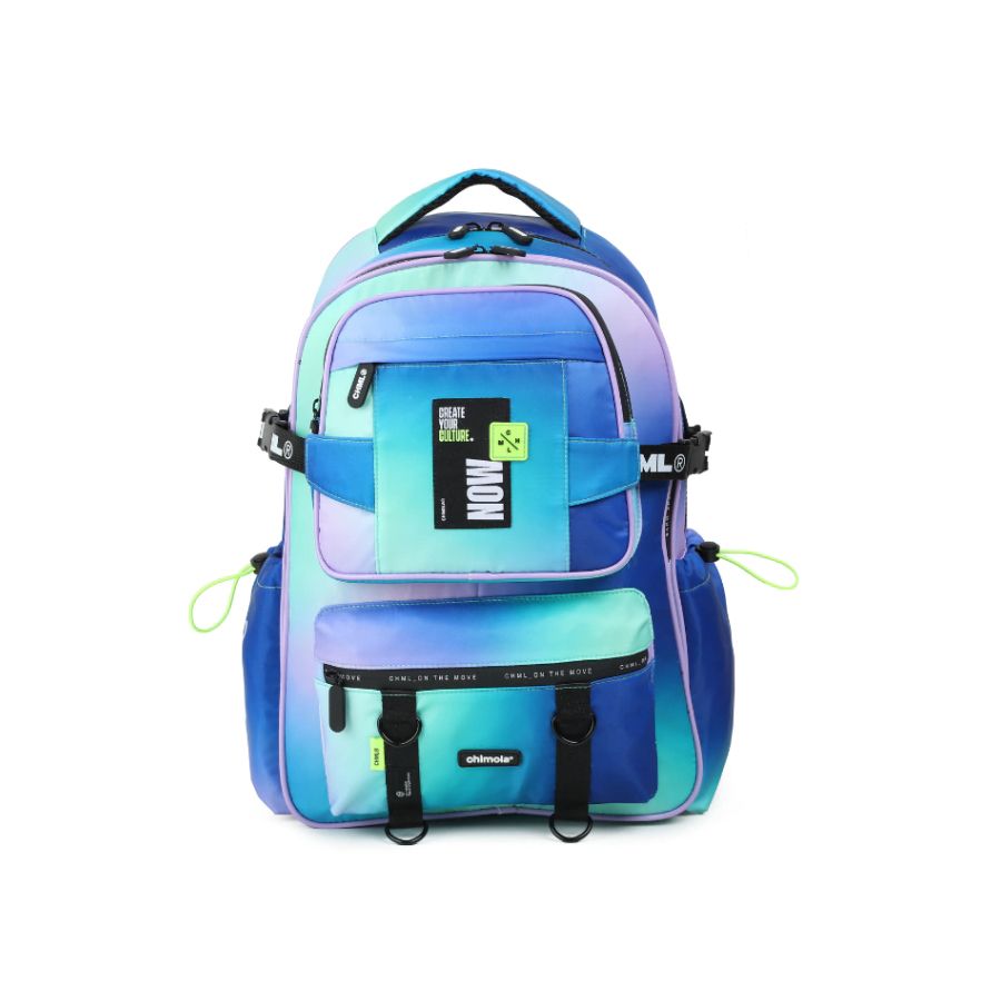 Mochila De Espalda Gradient Blue Degrade - 18 Pulgadas