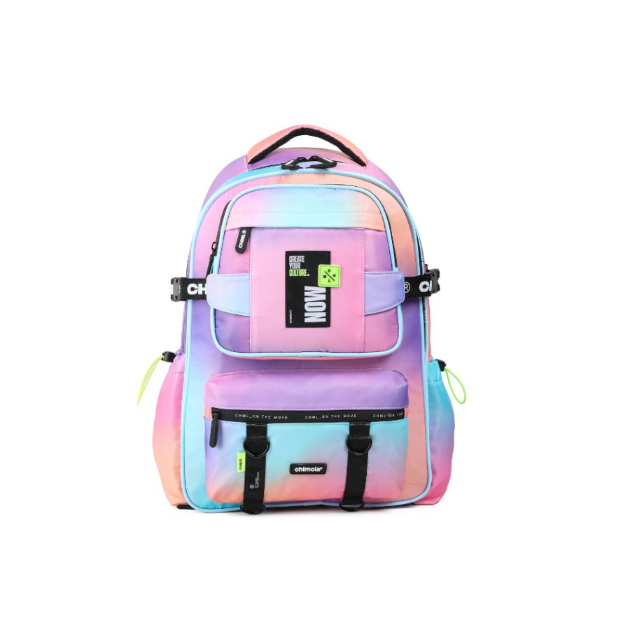 Mochila De Espalda Gradient Rainbow Degrade - 18 Pulgadas