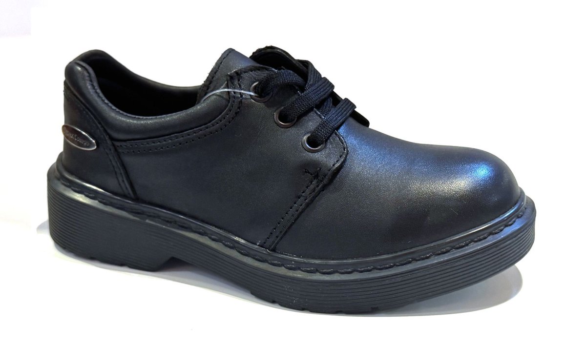 Zapato Mango Con Velcro - Calzado Colegial - 100 % Cuero Vacuno