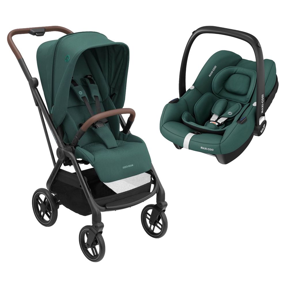 Leona 2 Cochecito Asiento Reversible + Huevito Cabrio Fix + Conectores