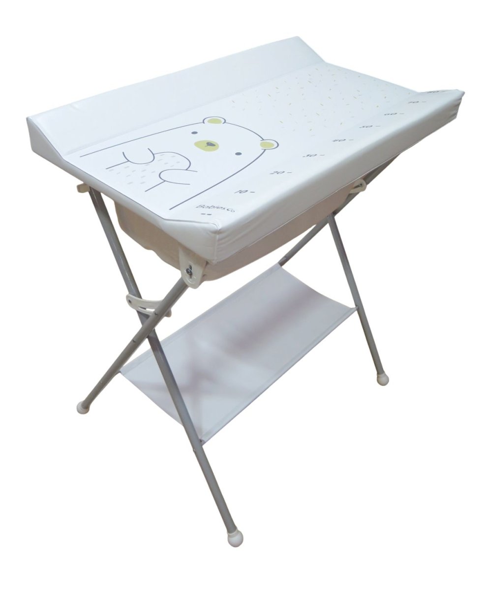 Catre De Baño "Sofi" Plus, Cambiador Anatomico, Bacha Rígida - Patas Rectas