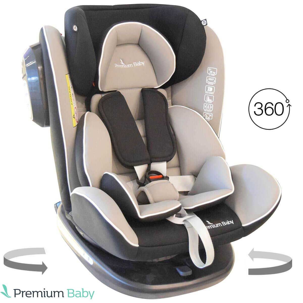 Butaca de 0 a 36kg giratoria 360 con ISOFIX