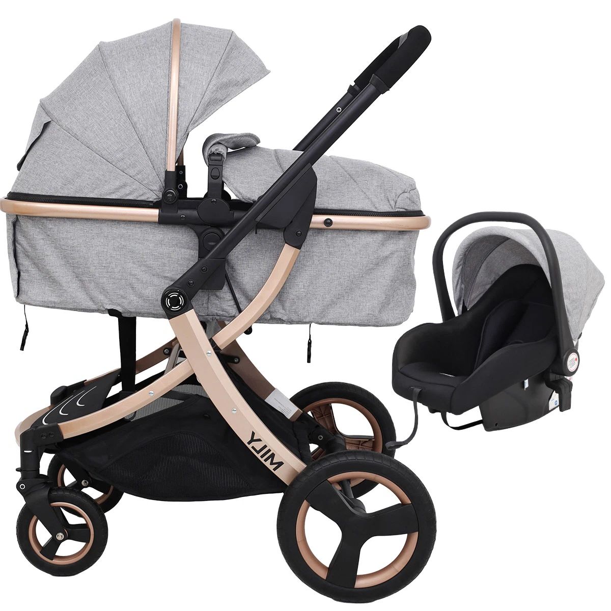 cochecito Bebe 3 en 1 con huevito Travel System Mily