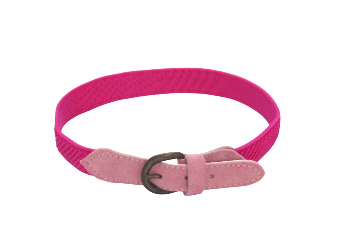 Cinturon Elastico Con Punta De Cuero