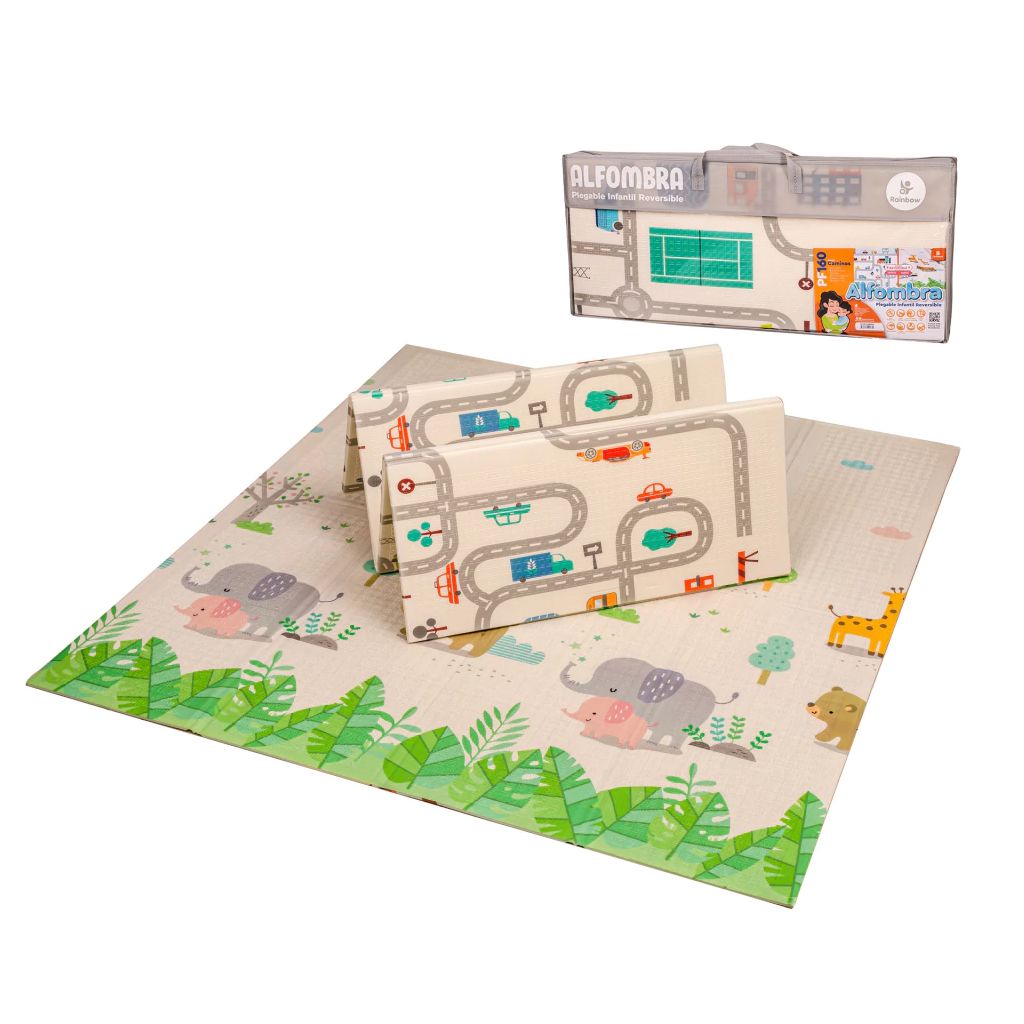 Alfombra Antigolpes Plegable Infantil Reversible 180Cm X 200Cm