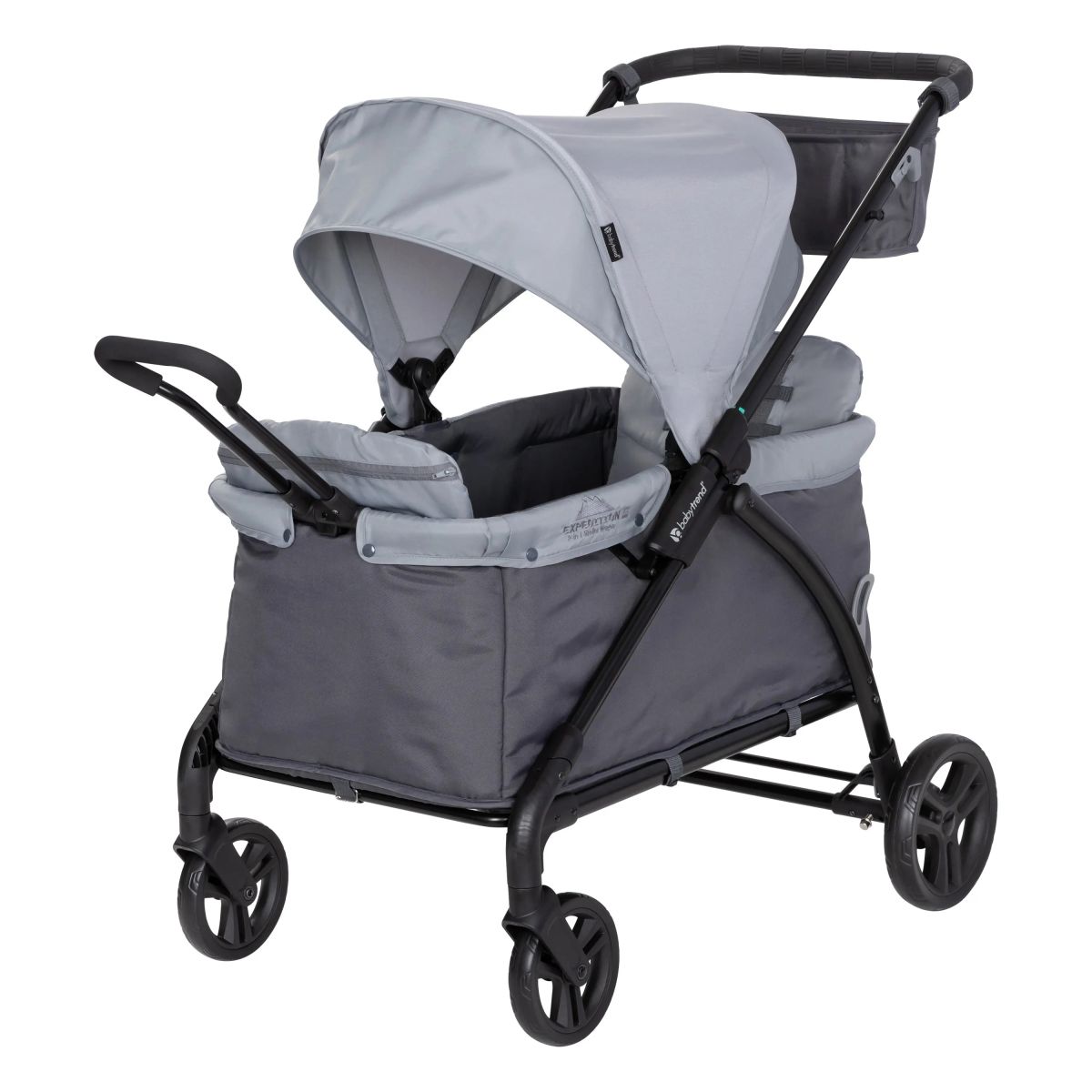 Expedition - Cochecito Wagon con 2 Respaldos y 2 Arnes de 5 puntos - Carrito Vagón - Cochecito Doble