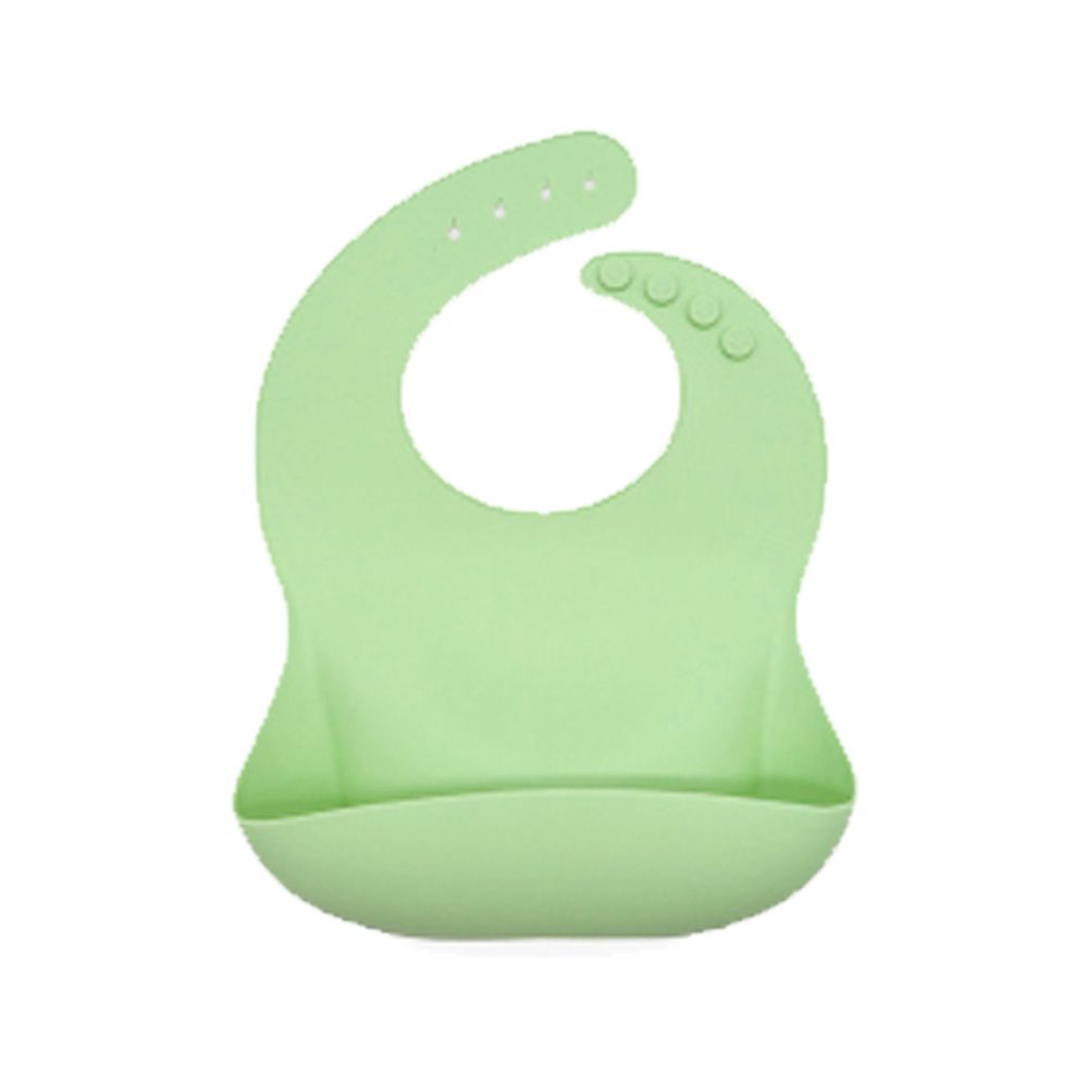 Babero De Silicona Con Bolsillo Contenedor