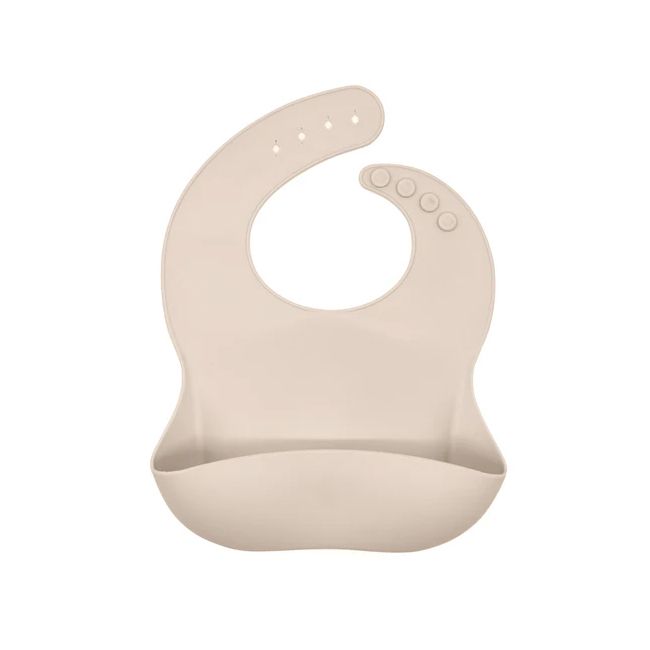 Babero De Silicona Con Bolsillo Contenedor