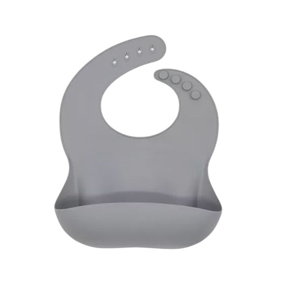 Babero De Silicona Con Bolsillo Contenedor