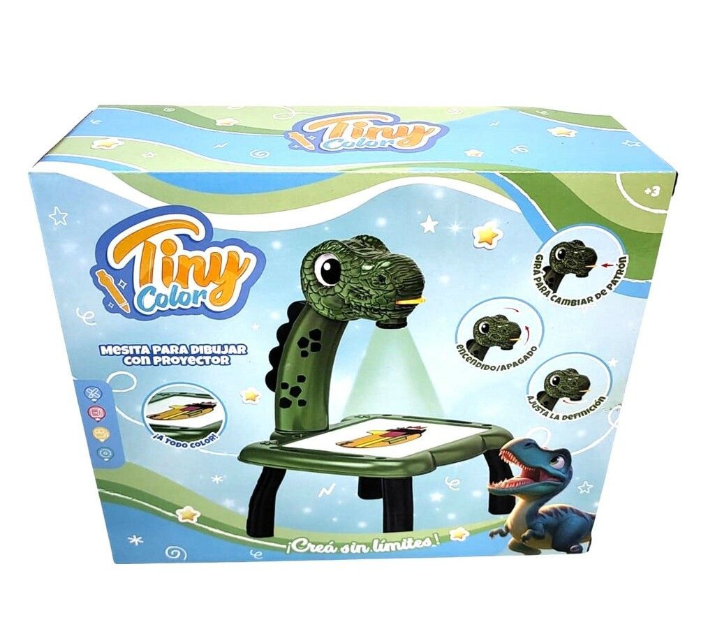 Mesita Para Dibujar Con Proyector Dinosaurio