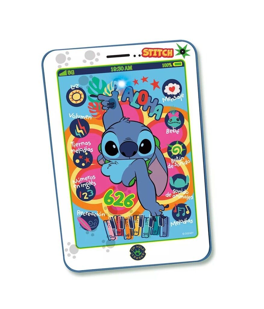 Tablet Stitch - Con Actividades Luz Y Sonido