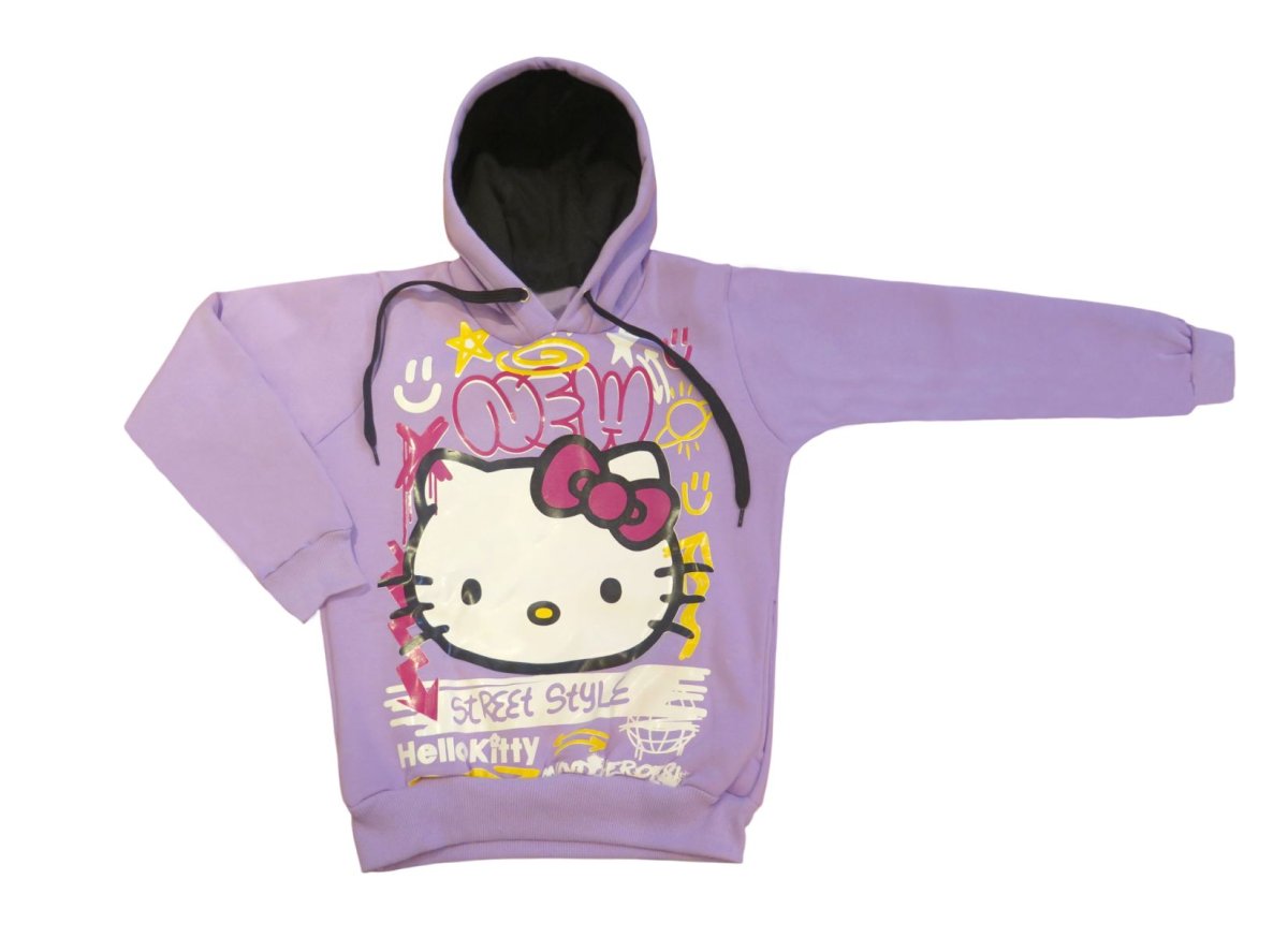 Buzo Frizado Con Capucha Personaje Hello Kitty