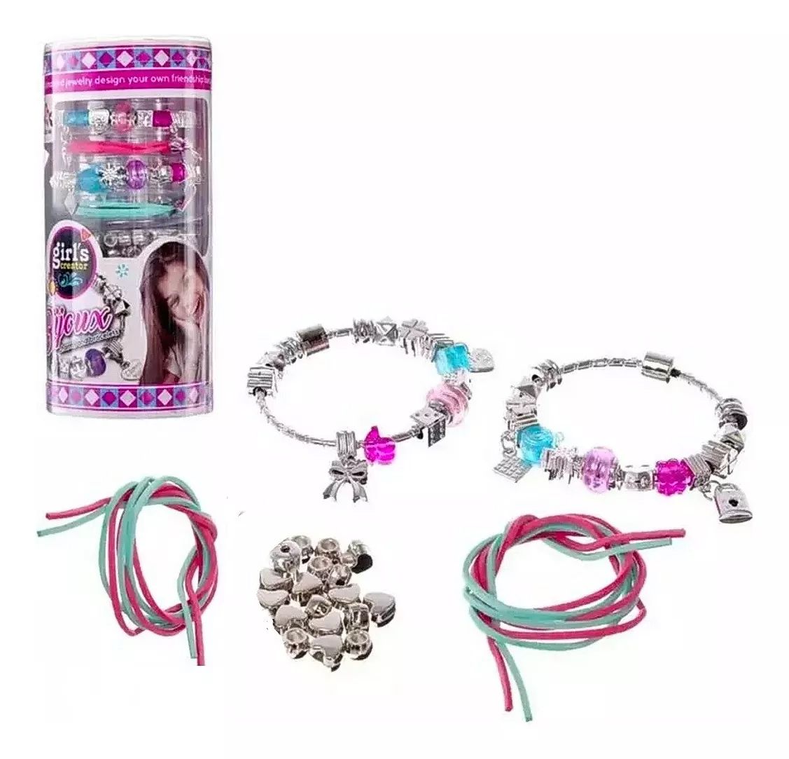 Set De Bijouterie Para Hacer Pulseras - Set De Belleza - Girl's Creator - Rose Gold Jewellery