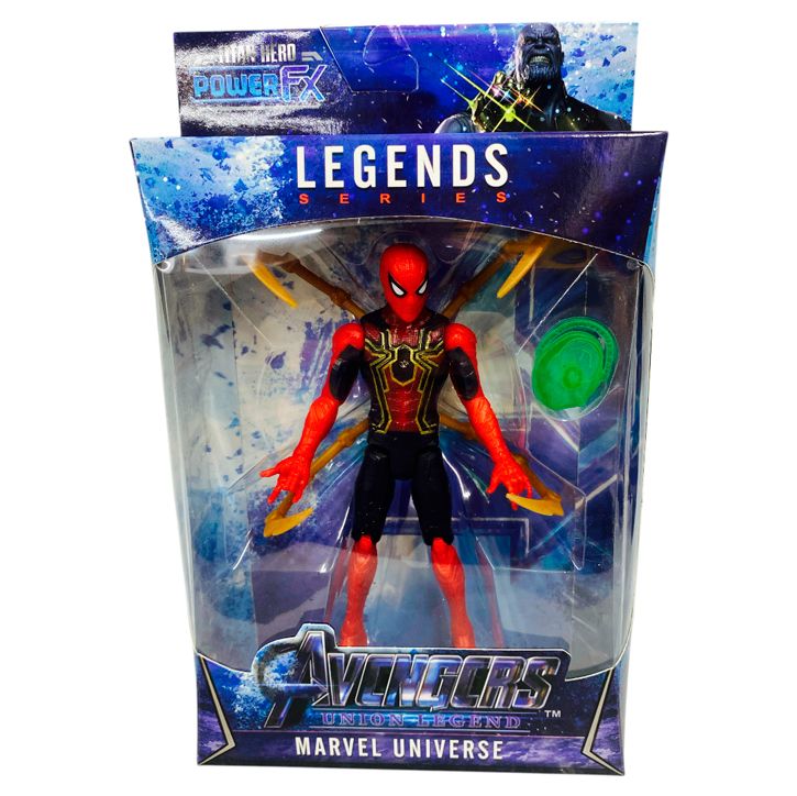 Muñeco Figura De Accion Articulada - Spiderman Hombre Araña - Con Luz