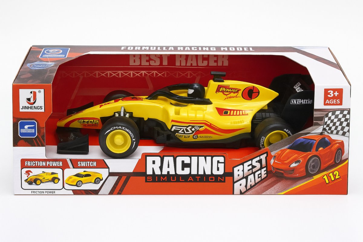Auto Formula 1 A Friccion - Con Luz Y Sonido - Escala 1:12