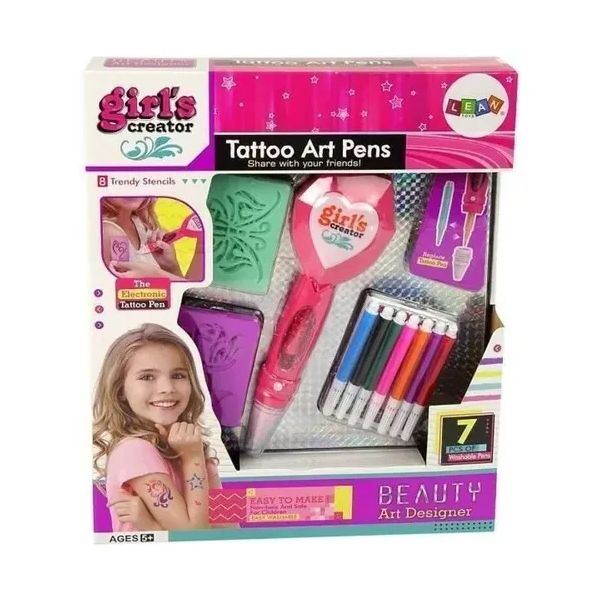 Set Para Hacer Tatuajes - Girl's Creator Tattoo Art Pens