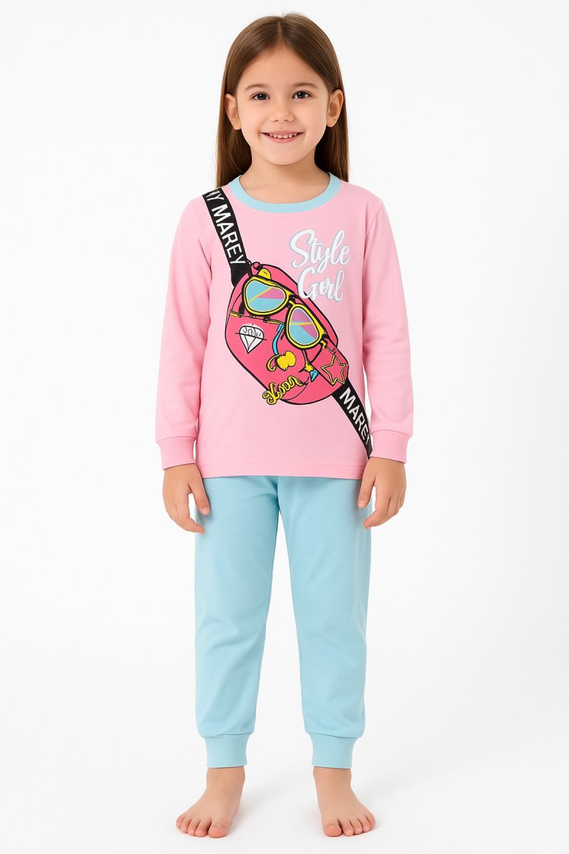 Pijama Interlock Manga Larga Estampado Stile Girl