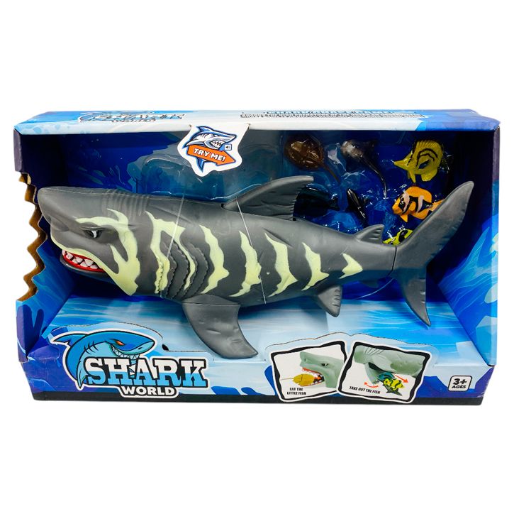 Tiburon Traga Peces - Con Sonido - Shark World