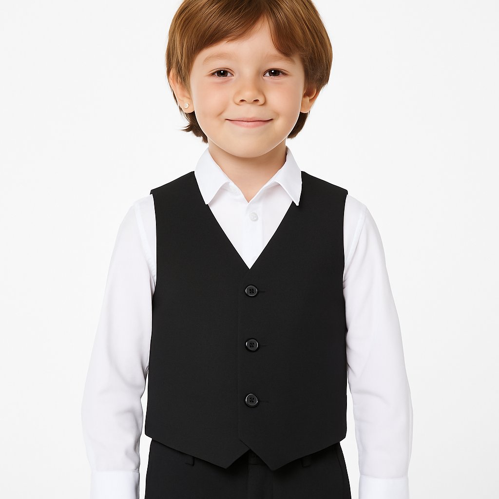 Chaleco de Vestir de Gabardina Liso