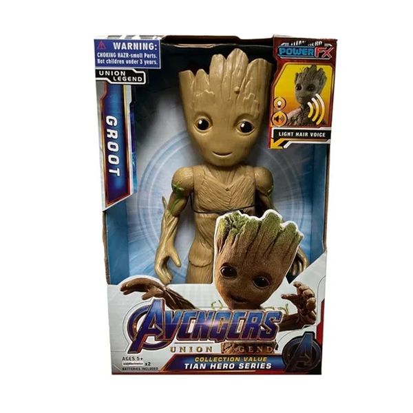 Muñeco Figura de Acción Groot Avengers Marvel - Luz Y Sonido