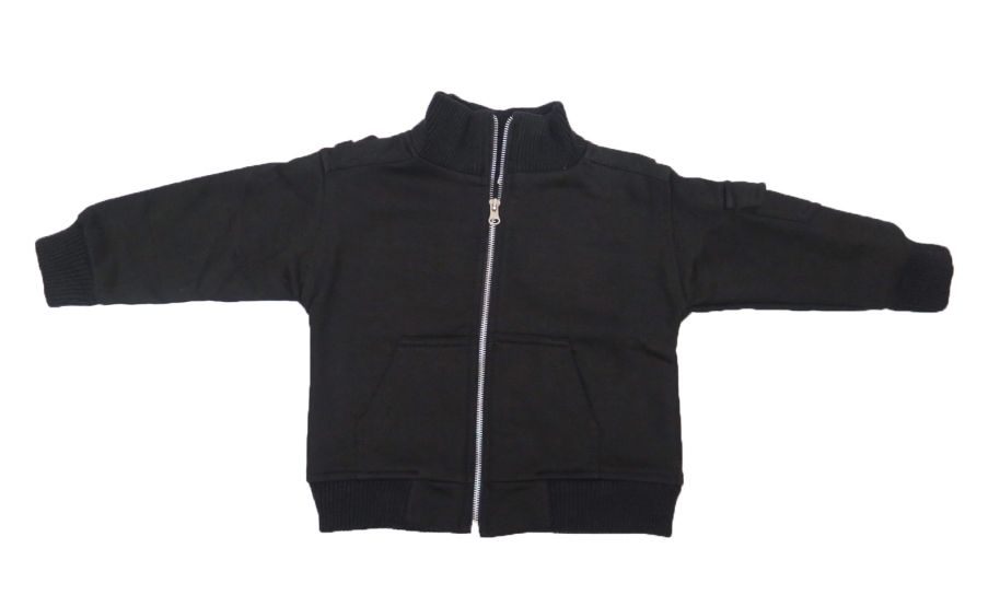 Charly Campera algodon friza negra