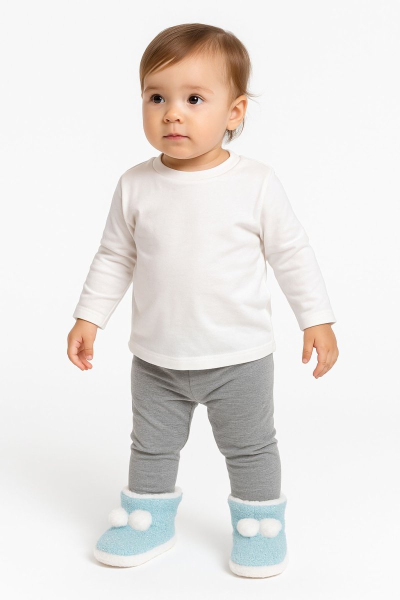 Pantufla Botita con Brillo E Interior De Corderito