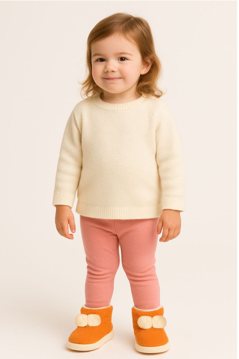 Pantufla Botita con Brillo E Interior De Corderito