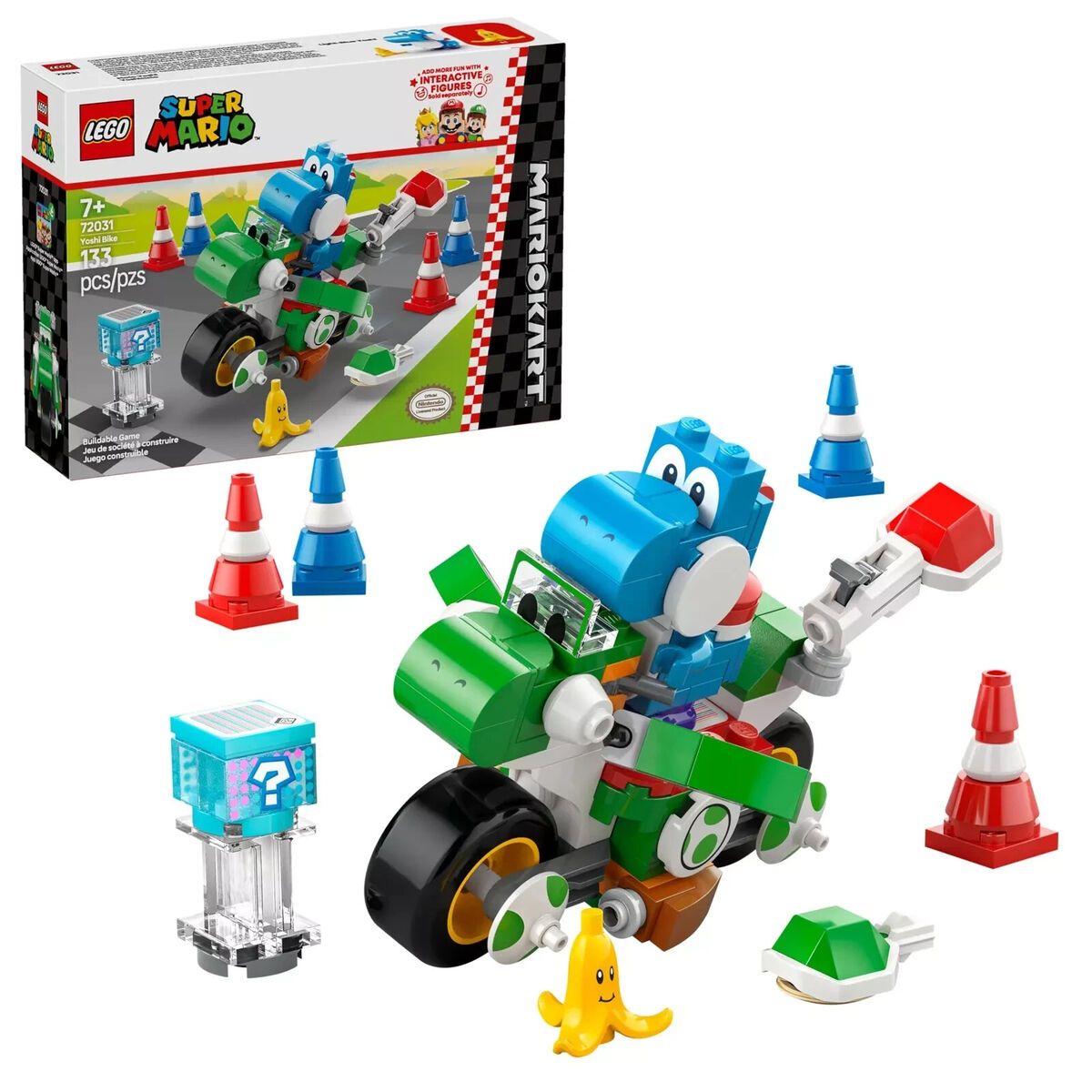 Yoshi Bike Super Mario - Mario Kart - 133 Piezas