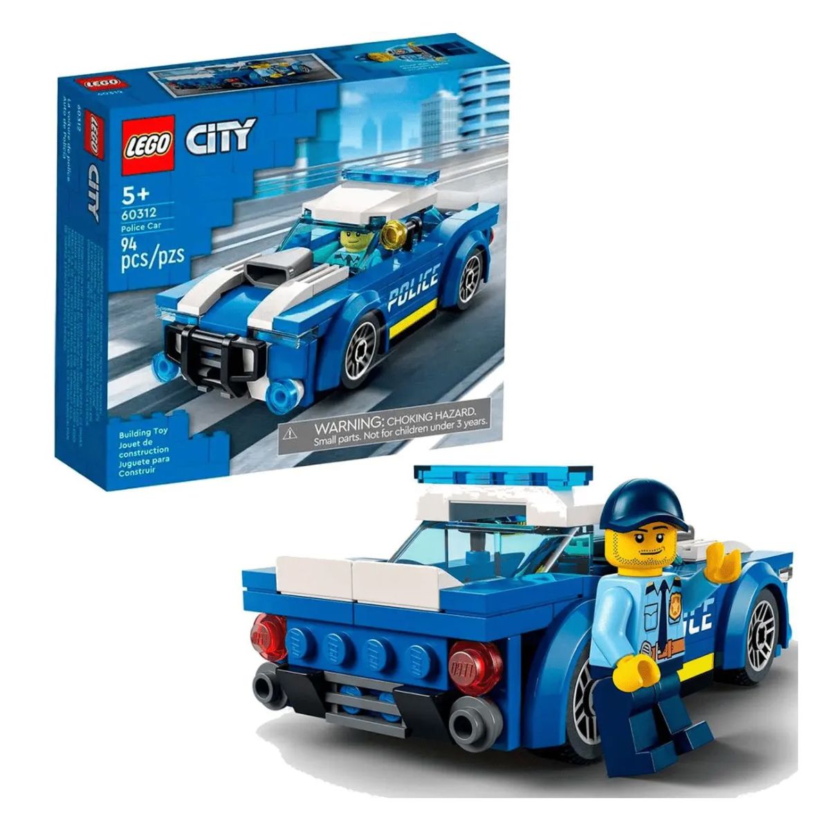 Auto De Policia - Police Car - Lego City - 94 Piezas