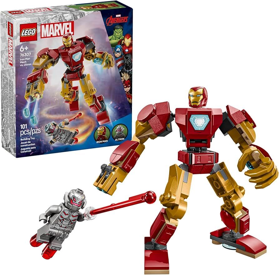 Armadura Robotica De Iron Man - Iron Man Mech Vs. Ultron - Marvel Avengers - 101 Piezas