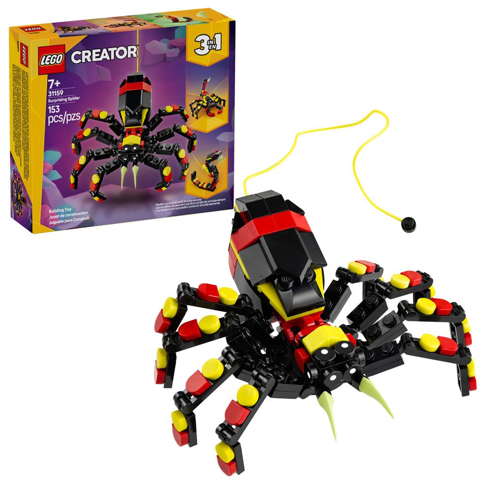 Araña Misteriosa 3 en 1 - Surprising Spider - Lego Creator - 153 Piezas