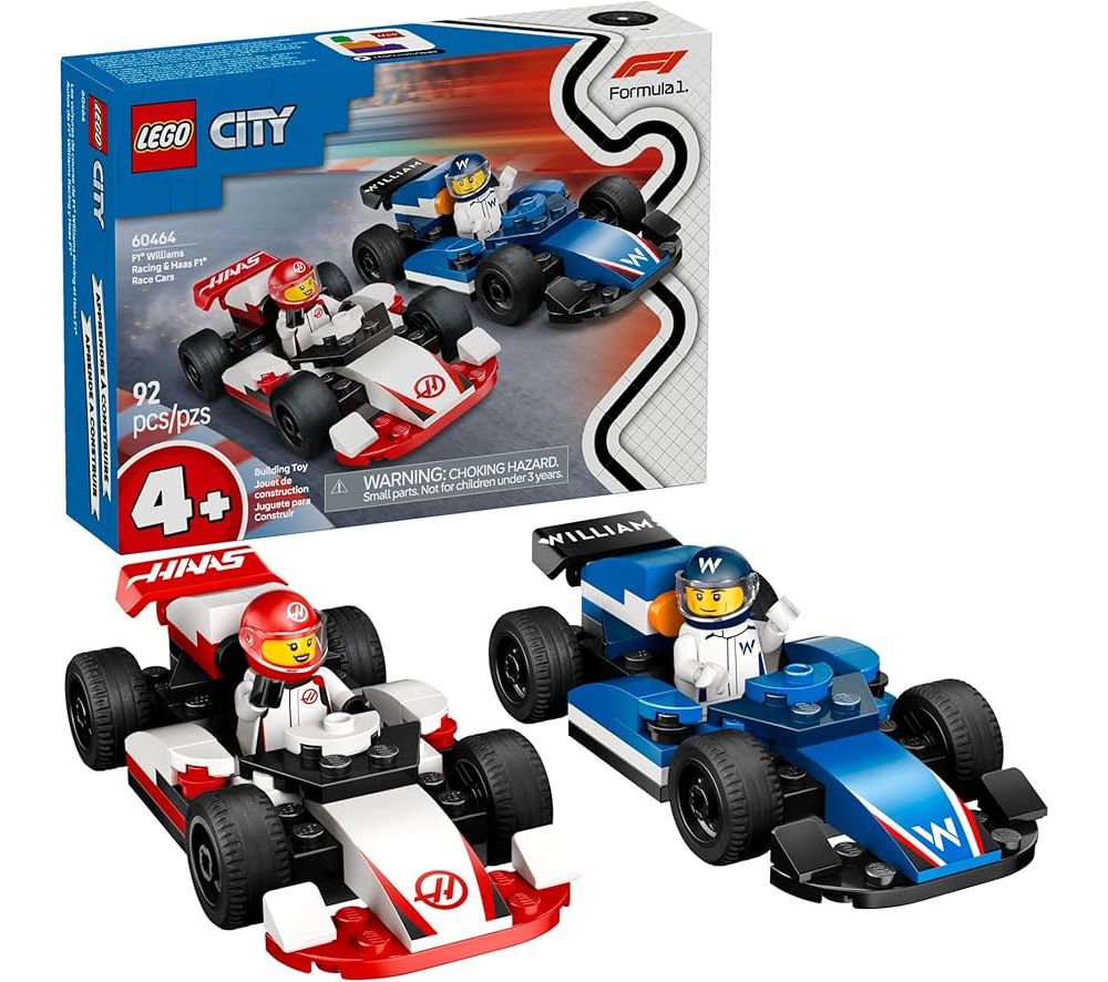 Autos De Formula 1 Willians Racing Y Haas - F1 Williams Racing & Hass F1 Race Cars - Lego City - 92 Piezas