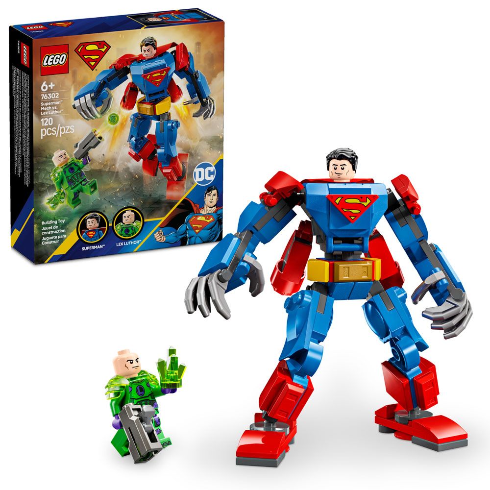 Armadura Robotica De Superman Vs. Lex Luthor - Superman Mech Vs. Lex Luthor - 120 Piezas