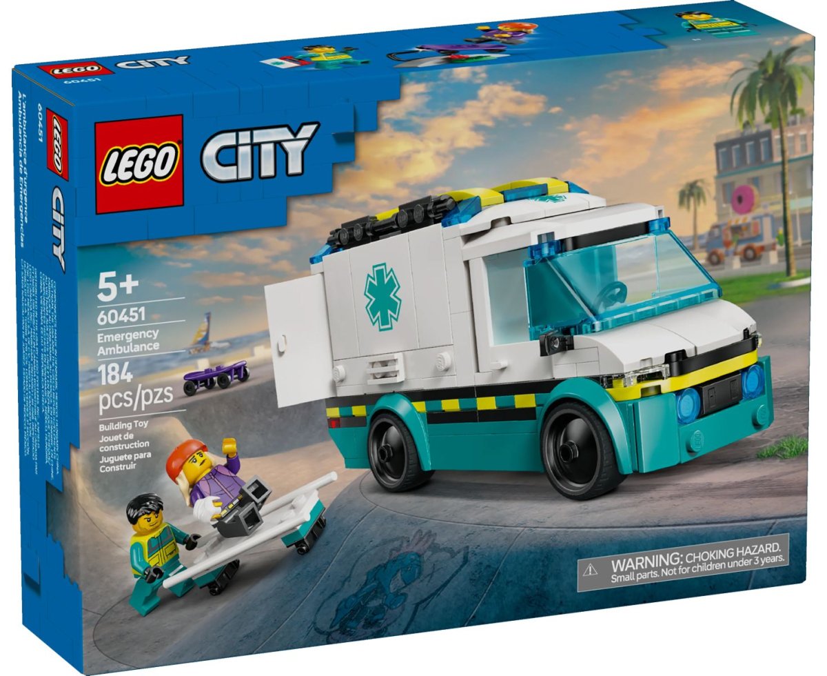 Ambulacia De Emergencias - Emergency Ambulance - Lego City - 184 Piezas