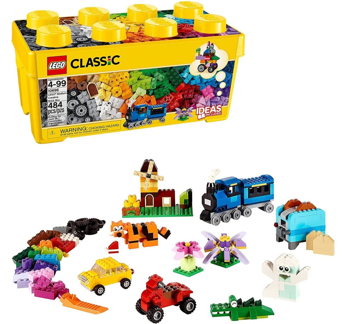 Caja Mediana De Bloques - Medium Creative Brick Box - Lego Classic - 484 Piezas