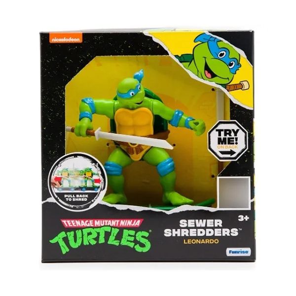 Tortugas Ninja Sewer Shredders Skate Pullback - Leonardo - En Patineta