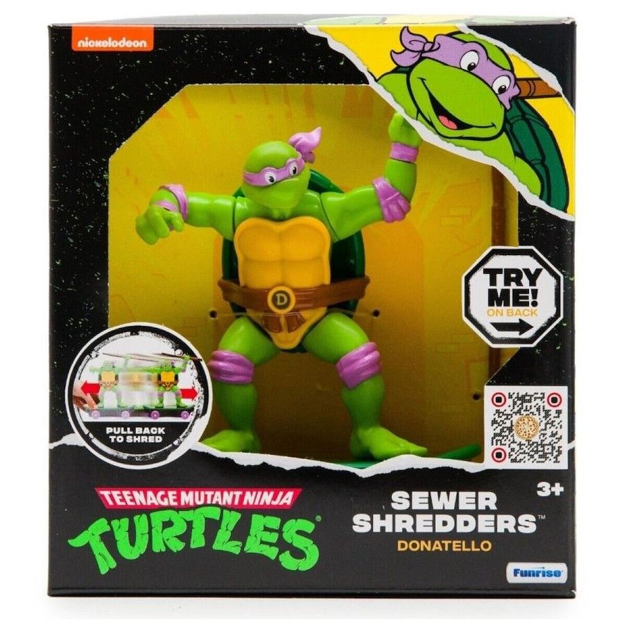 Tortugas Ninja Sewer Shredders Skate Pullback - Donatello - En Patineta
